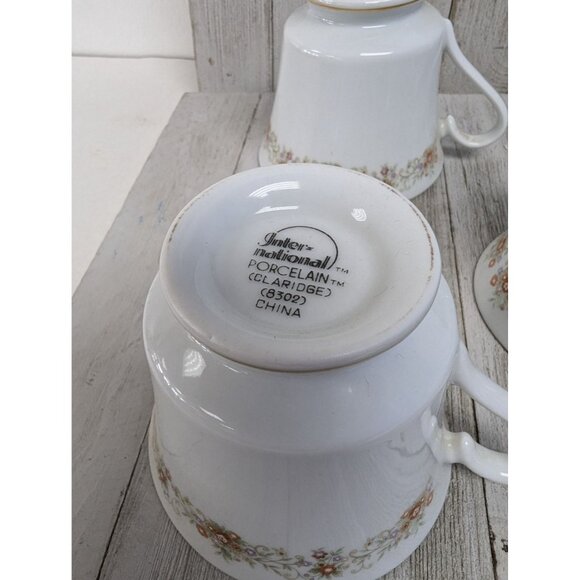 International Brighton Collection Claridge 8302 Porcelain Set of 5 Teacups - Picture 7 of 7